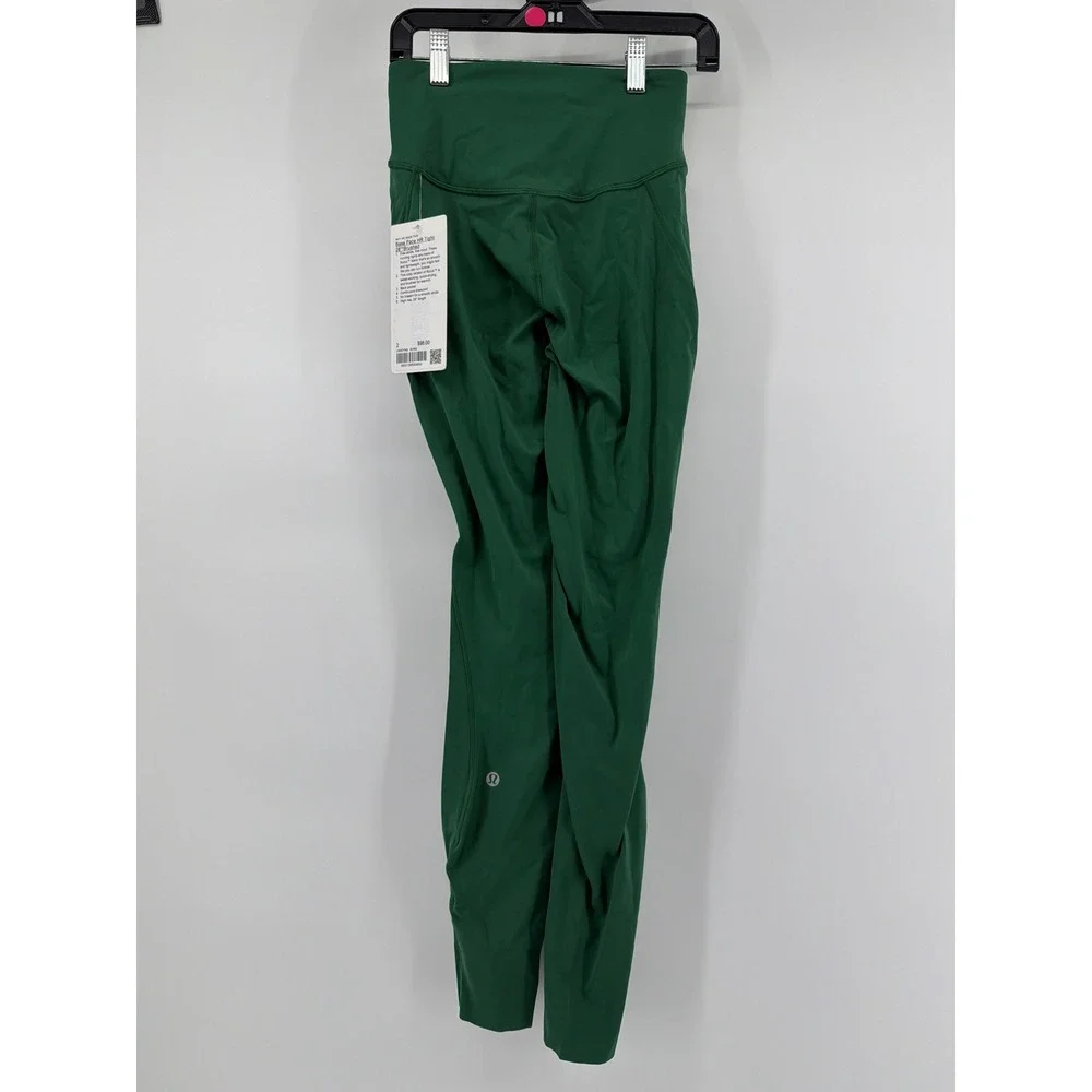 Lululemon Base Pace HR Tight 28 Brushed Everglade Green LW5DYNS EVRG Size‎ 2